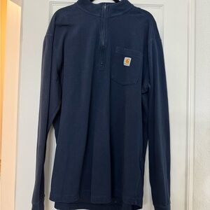 Carhartt Dark Blue Half-Zip Shirt